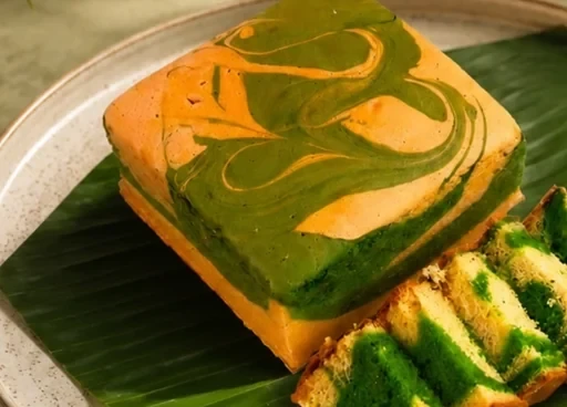 Kek Marble Pandan